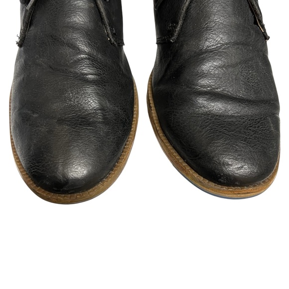 Topman Men’s Black Leather Lace Up Ankle Boots Size 41 - Picture 7 of 9